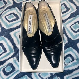 Via Spiga Whitney Black Calf Shoes